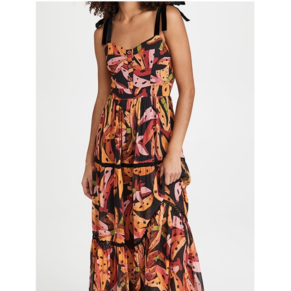 Farm Rio Banana Maxi Dress